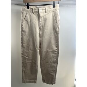 Everlane Straight Leg Crop Jeans In‎ Ivory 10 Short Beige